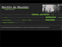Tablet Screenshot of martijndemeulder.com